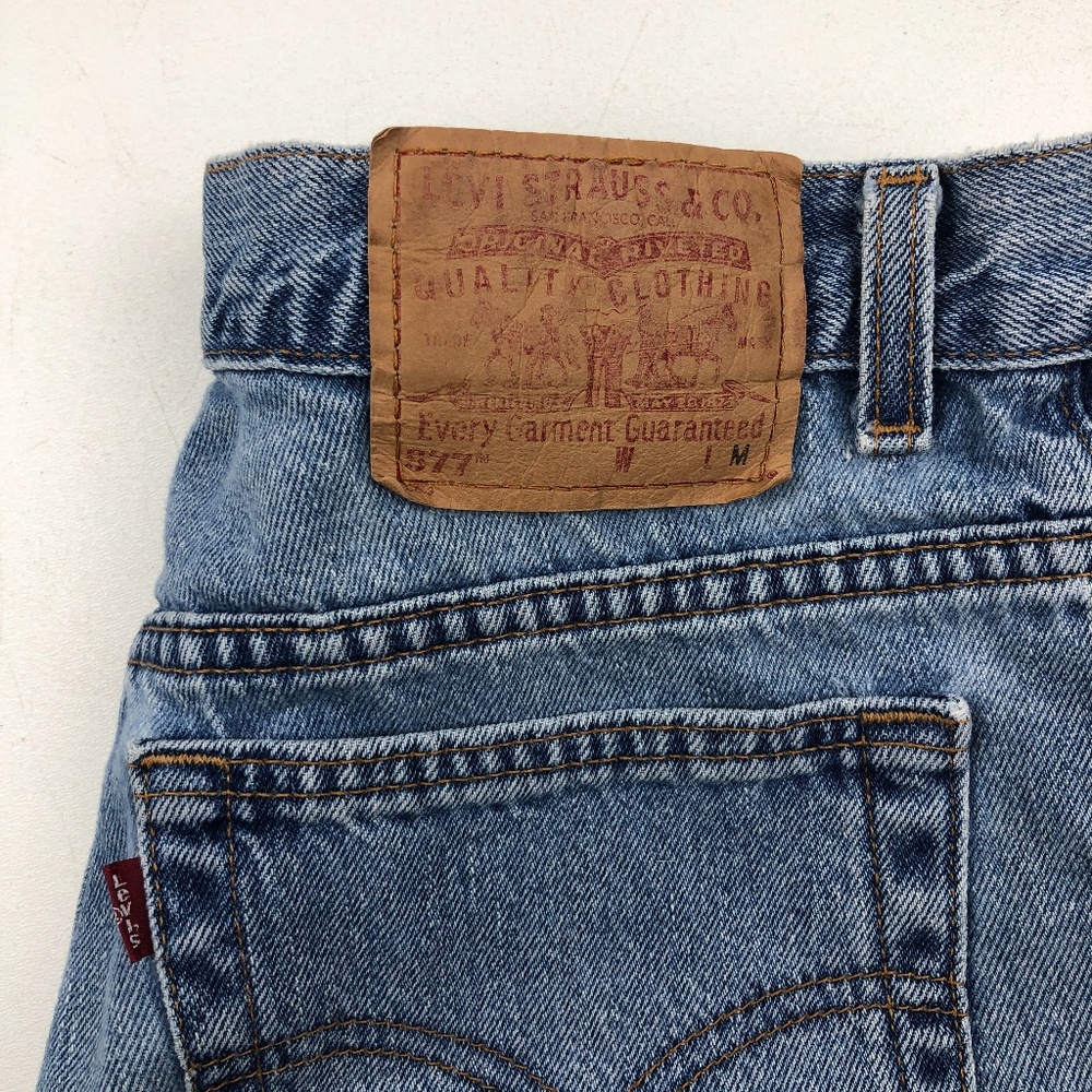 Levi's 577 Denim Cutoff Jean Shorts Vintage - Picture 7 of 9